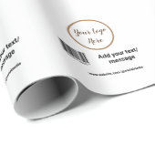 eenvoudige aangepaste streepjescode toevoegen jouw cadeaupapier (Rol Hoek)