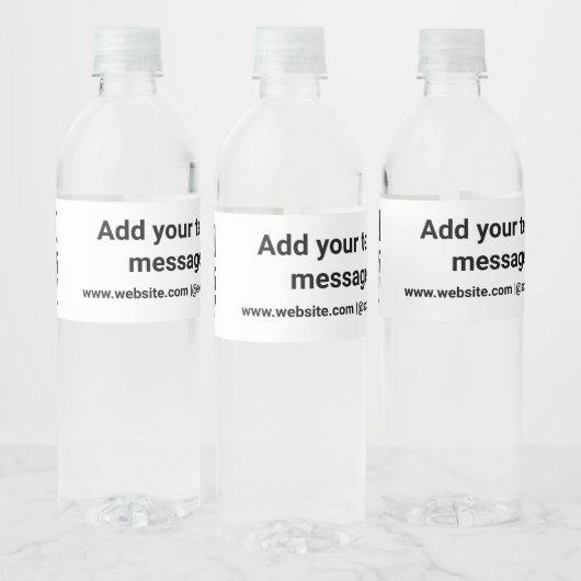 eenvoudige aangepaste streepjescode toevoegen jouw waterfles etiket (Flessen)