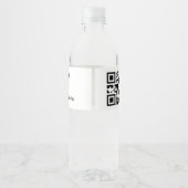 eenvoudige aangepaste streepjescode toevoegen jouw waterfles etiket (Achterkant)