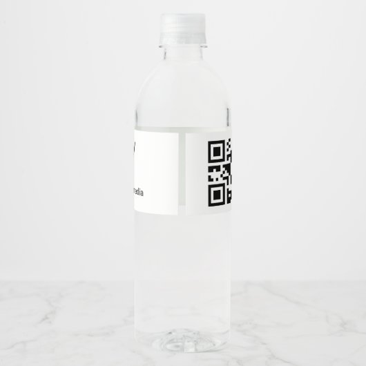 eenvoudige aangepaste streepjescode toevoegen jouw waterfles etiket (Achterkant)