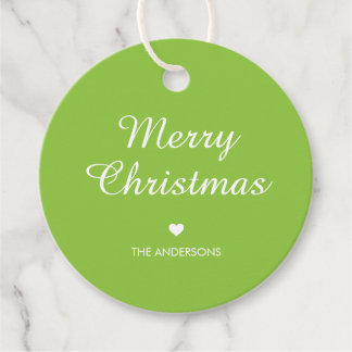 Eenvoudige aangepaste tekst Minimaal Prettig Kerst Bedankjes Labels