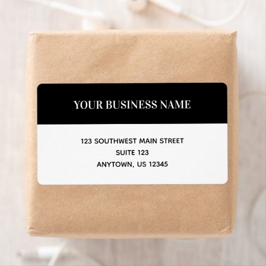 Eenvoudige aangepaste verzendlabels voor bedrijven etiket (Insitu)