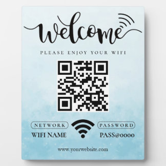 Eenvoudige Aangepaste Wifi Netwerk QR-code Wachtwo Fotoplaat
