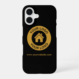 Eenvoudige Aangepaste Zakelijk Logo Website iPhone 16 Hoesje