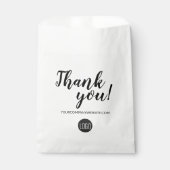 Eenvoudige aangepaste zakelijke Logo Hartelijk dan Bedankzakje (Voorkant)