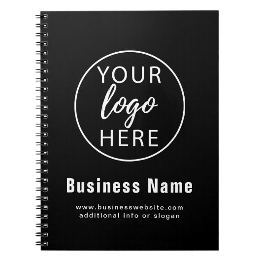Eenvoudige aangepaste zakelijke Logo Notitieboek (Voorkant)