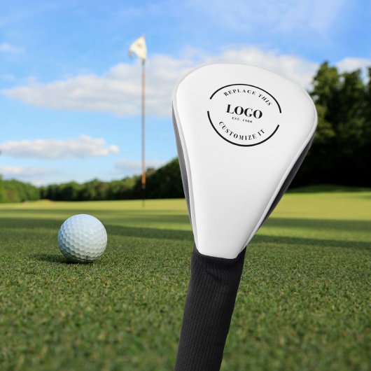 Eenvoudige aangepaste zakelijke logo voor speciale golfheadcover