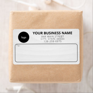 Eenvoudige Aangepaste Zakelijke Verzendlabels Etiket
