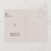 Eenvoudige aankondiging van Champagne Pink Birth (Achterkant)