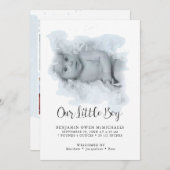 Eenvoudige aankondiging van de foto van Elegant Mo (Voorkant / Achterkant)