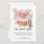 Eenvoudige aankondiging van de foto van het modern (Voorkant / Achterkant)