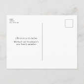 Eenvoudige aankondiging van de geboorte van de Fot (Achterkant)