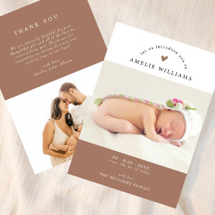 Eenvoudige aankondiging van Elegant 2-foto's nieuw