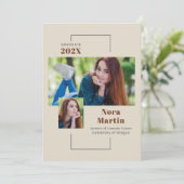 Eenvoudige aankondiging van het Afstuderen Auburn  (Staand voorkant)