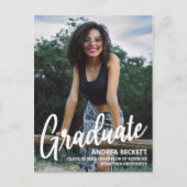 Eenvoudige aankondiging van het Afstuderen van de  (Voorkant)