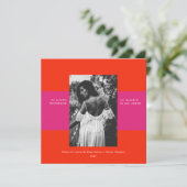 Eenvoudige aankondiging van het afstuderen van de (Staand voorkant)