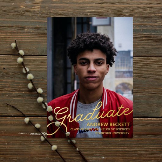 Eenvoudige aankondiging van het Afstuderen van de 