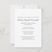 Eenvoudige aankondiging van het Afstuderen van Ele (Achterkant)