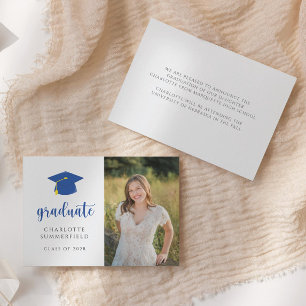 Eenvoudige aankondiging van Photo Blue & White-Afs