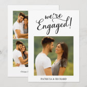 Eenvoudige aankondiging Verloving Foto (Voorkant / Achterkant)