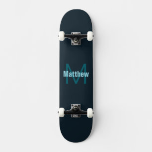 Eenvoudige Aanpasbare Monogram Naam Skateboard