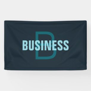 Eenvoudige Aanpasbare Monogram Naam Spandoek