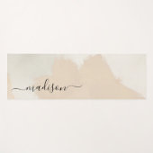 Eenvoudige Abstracte Boho Waterverf Aangepaste Naa Yogamat (Voorkant (horizontaal))