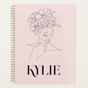 Eenvoudige Abstracte illustratie van de Woman Planner