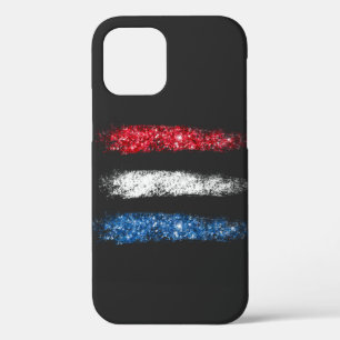 *~* Eenvoudige Abstracte moderne Amerikaanse vlag iPhone 12 Pro Hoesje