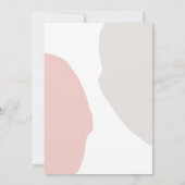 Eenvoudige Abstracte vormen bruiloft uitnodiging (Achterkant)