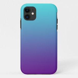 Eenvoudige Achtergrond Gradiënt Turquoise Blauw Pa iPhone 11 Hoesje