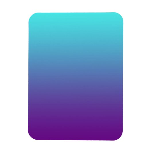 Eenvoudige Achtergrond Gradiënt Turquoise Blauw Pa Magneet (Verticaal)