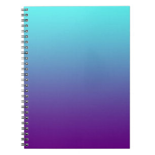 Eenvoudige Achtergrond Gradiënt Turquoise Blauw Pa Notitieboek