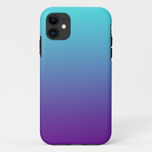 Eenvoudige achtergrondgradiënt: Paars blauw Case-Mate iPhone Case (Achterkant)