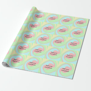 Eenvoudige acryl gietmarmer voeg uw tekst naam kla cadeaupapier