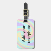 Eenvoudige acrylic voor add-your text name cust bagagelabel (Voorkant verticaal)