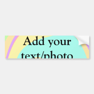 Eenvoudige acrylic voor add-your text name cust bumpersticker
