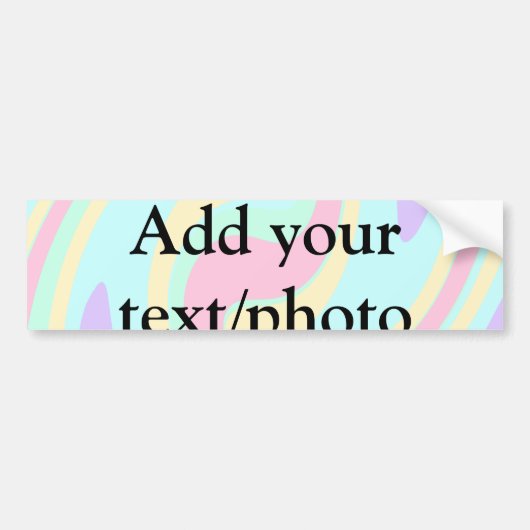 Eenvoudige acrylic voor add-your text name cust bumpersticker (Voorkant)