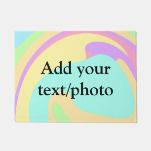 Eenvoudige acrylic voor add-your text name cust deurmat