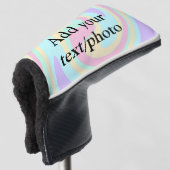 Eenvoudige acrylic voor add-your text name cust golfheadcover (3/4 voorkant)