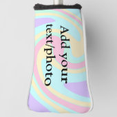 Eenvoudige acrylic voor add-your text name cust golfheadcover (Draai 90)