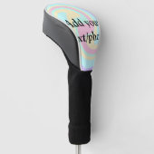 Eenvoudige acrylic voor add-your text name cust golfheadcover (Schuin)