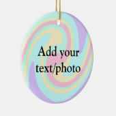 Eenvoudige acrylic voor add-your text name cust keramisch ornament (Rechts)