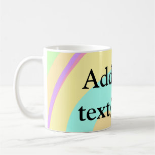 Eenvoudige acrylic voor add-your text name cust koffiemok