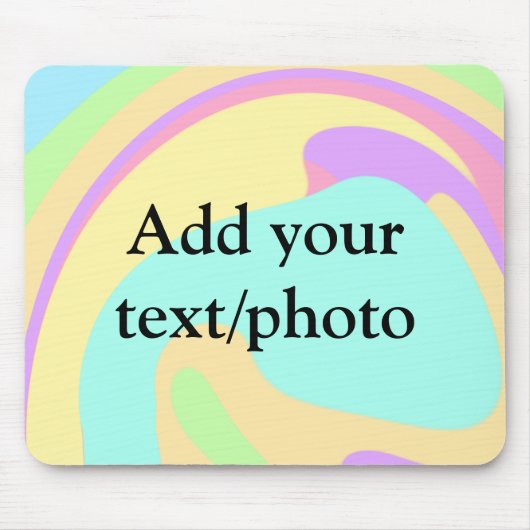 Eenvoudige acrylic voor add-your text name cust muismat (Voorkant)