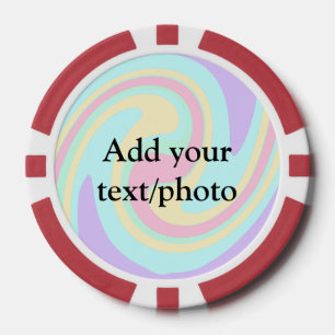 Eenvoudige acrylic voor add-your text name cust poker chips