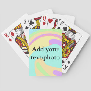 Eenvoudige acrylic voor add-your text name cust pokerkaarten
