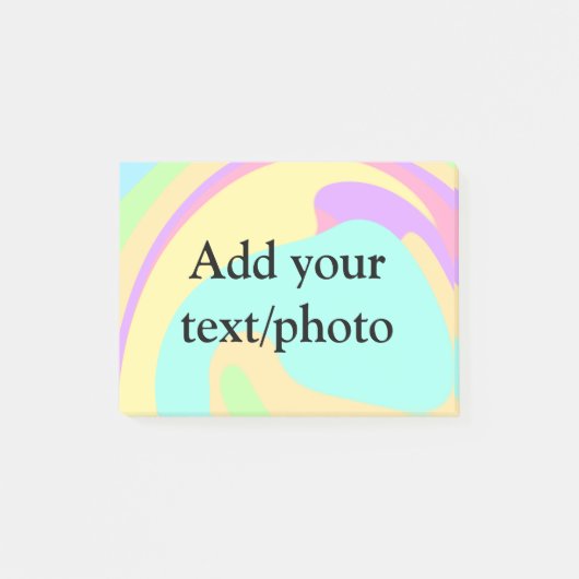 Eenvoudige acrylic voor add-your text name cust post-it® notes (Voorkant)