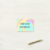 Eenvoudige acrylic voor add-your text name cust post-it® notes (Op bureau)