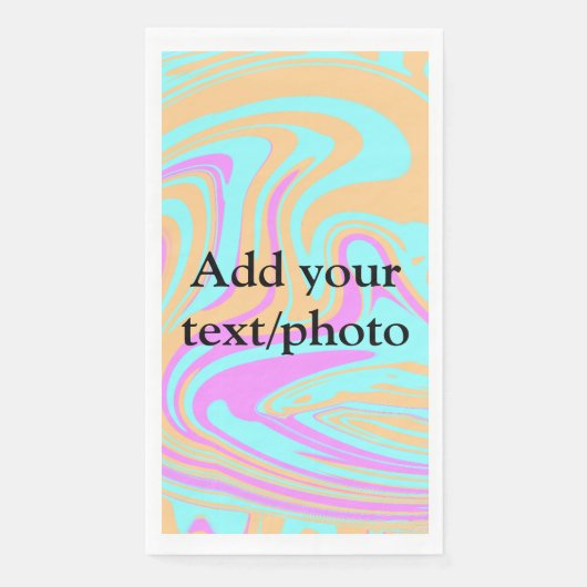 Eenvoudige acrylic voor add-your text name cust servet (Voorkant)